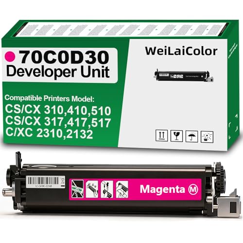 Unité de développement Magenta 70C0D30 pour Lexmark CS310 CS410 CX310