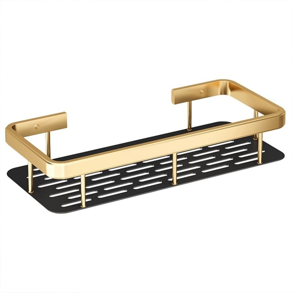 Ruiseawing Shower Shelf Racks 30cm Punch-Free Bathroom Shelf No-Drill Corner Storage Shelves Shower Kitchen Organizer Storage Holder Shower