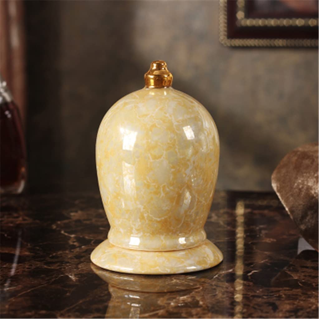 AYCDL Ceramic European toothpick box toothpick jar household living room dining table decoration Toothpicks,E