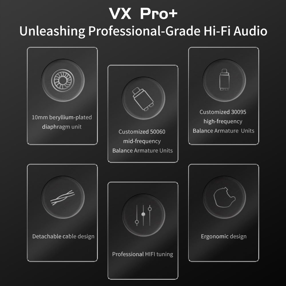 Amazon.co.jp: LEAUDIO TRN VX PRO+ 1DD+8BA フラッグシップ