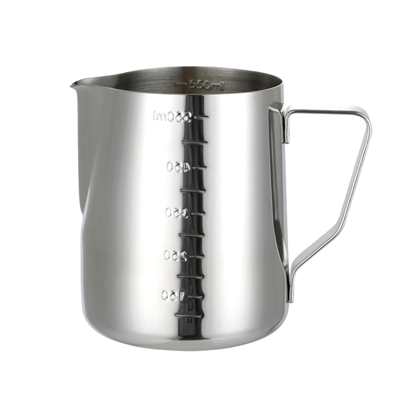 Milk Frother Cup 20oz Milk Frothing Pitcher Stainless Steel, Milk Pitcher Espresso Coffee Barista Craft Latte Cappuccino Milk Cream Cup Frothing Jug Pitcher 600m