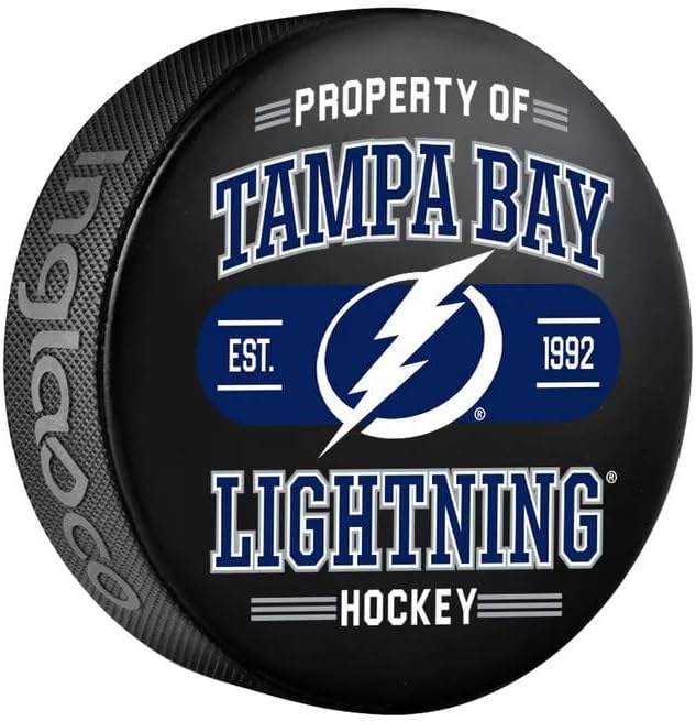Tampa Bay Officially Licensed Property Of Design Hockey Puck