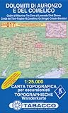 carte topografiche igm sardegna  Tabacco Wandern 1 : 25 000 Dolimiti di Auronzo e del Comelico [Lingua inglese]: 017