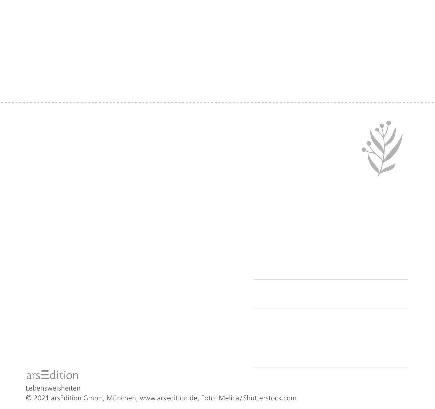 Postkartenkalender Lebensweisheiten 2022