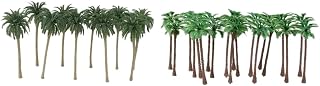 Hausdec 40 Pcs Coconut Palm Model Trees/Scenery Model Plastic Artificial Layout Rainforest