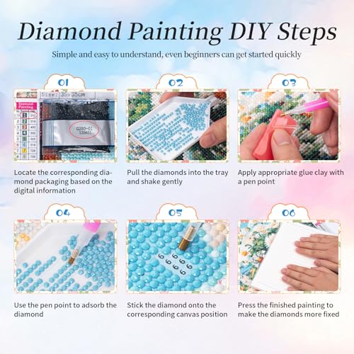 Camocin Diamond Art Kits for Adults Skull, 5D Sunflower Diamond Painting Kits for Adults Beginners, DIY Flowers Full Round Dots Drill Gem Art Kit for Gift Home Wall Decor 12 x 16 Inch — view 5