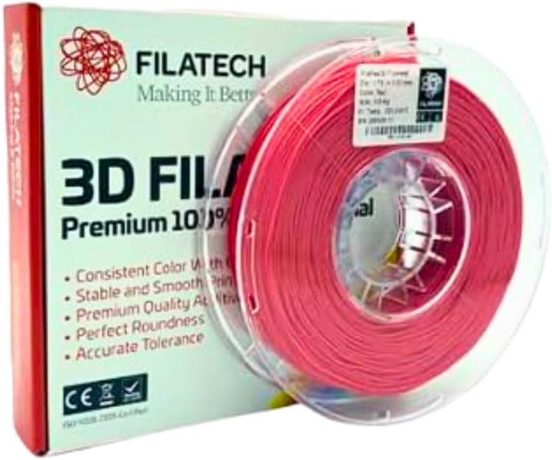 Filatech FilaFlexible 30 TPEE Based Engineering 3D Printer Filament,1.75mm -/+0.03mm, 0.5KG Spool, TPU Superrior, Made in UAE - (Black)
