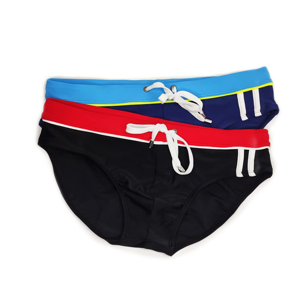 Bañador de Natación Slip para Hombre Traje de Baño de Secado Rápido Moda Shorts Swimming Calzoncillos YK15