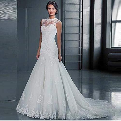 Amazon.com: Vestido de novia formal de encaje con vestido de sirena para  mujer, 16 : Ropa, Zapatos y Joyería