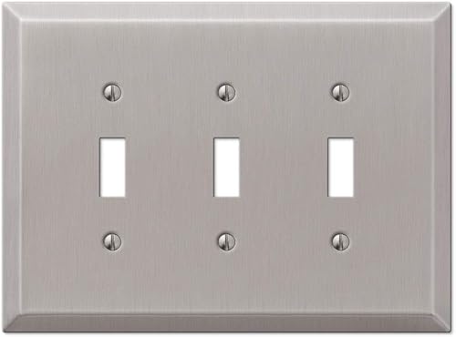 Miniatura 5 de Colester Direct - Placa de pared de níquel satinado para interruptor de pared, cubierta de tomacorriente GFI, acabado mate de níquel satinado