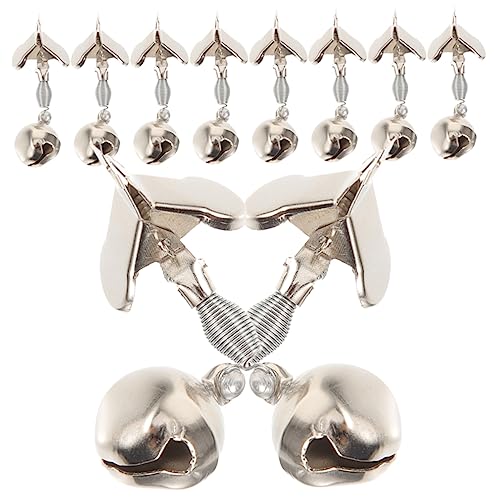 Toddmomy 15pcs Fishing Rod Alarm Metal Bells Bait Alarm Bell for Fishing Sturdy Construction Alerts