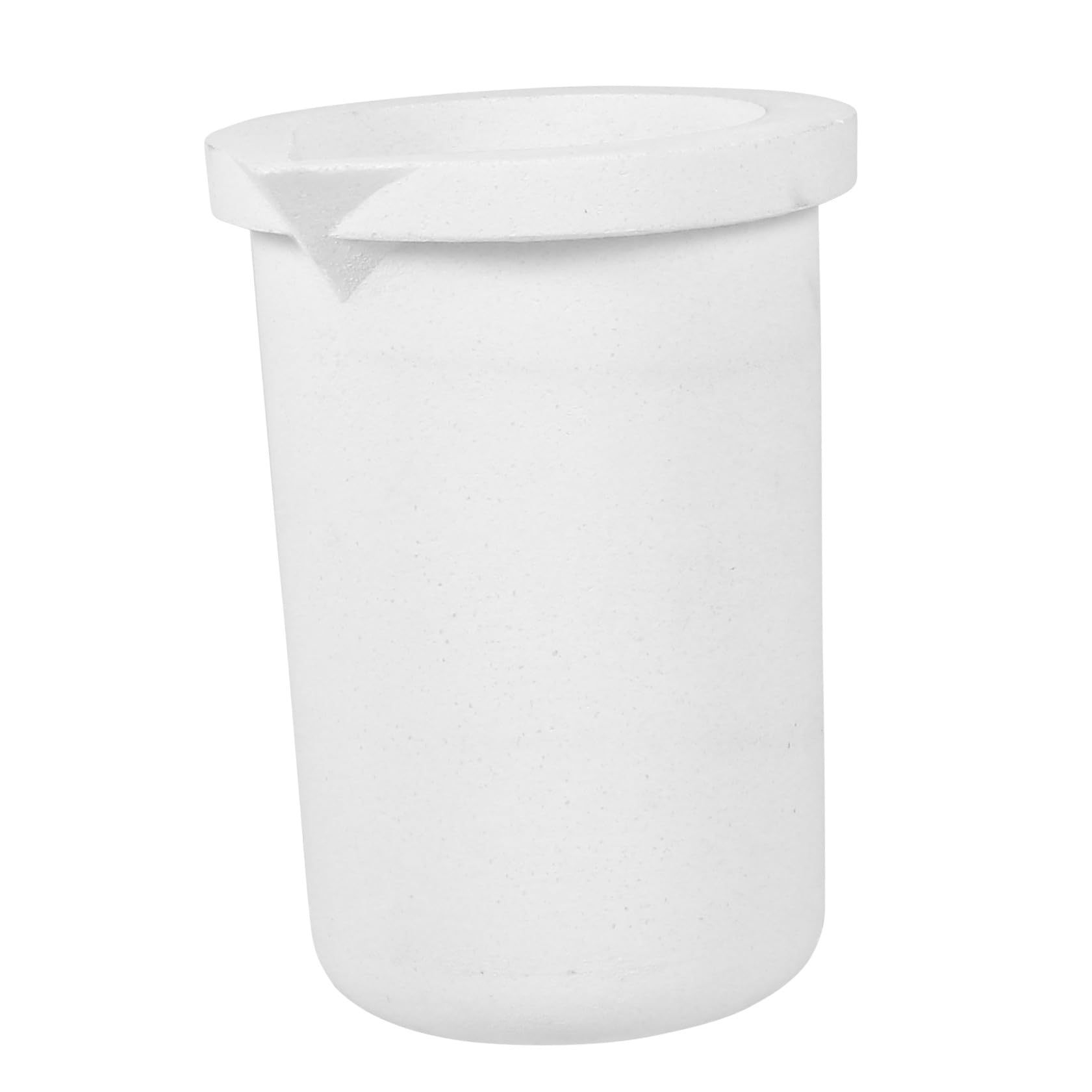 Baluue Crogiolo in Ceramica Bianco 2kg Cilindrico Alta Temperatura