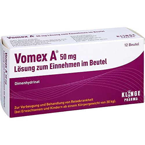 VOMEX A 50 mg Lsg.z.Einnehmen im Beutel 12 St