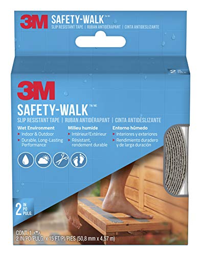 3M Safety-Walk Gray Indoor/Outdoor Tread, 2-in by 180-in Roll, 7647NA