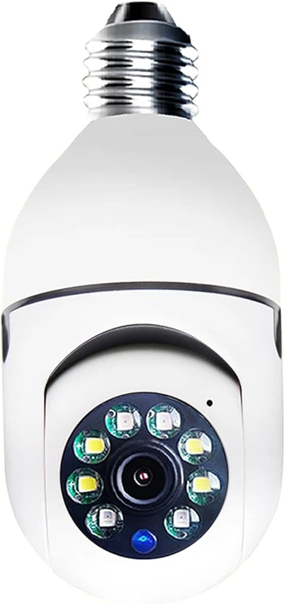 E27 Bulb Camera with Speaker Pan Tilt Security Light Camera Motion