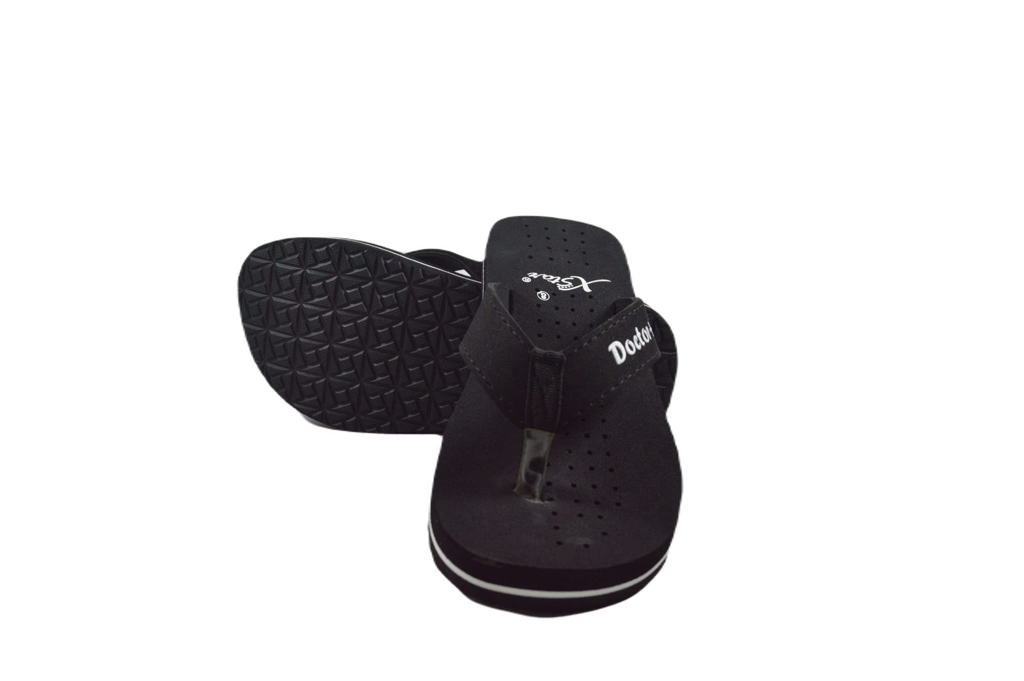 Xstar Flip Flops for Men | Comfortable Indoor Outdoor Fashionable Slippers for Men And Boys Orthopedic Slippers For Men, Orthopedic Chappals For Men (Black, numeric_8) (B0BNG5RT4W) Amazon Price History, Amazon Price Tracker