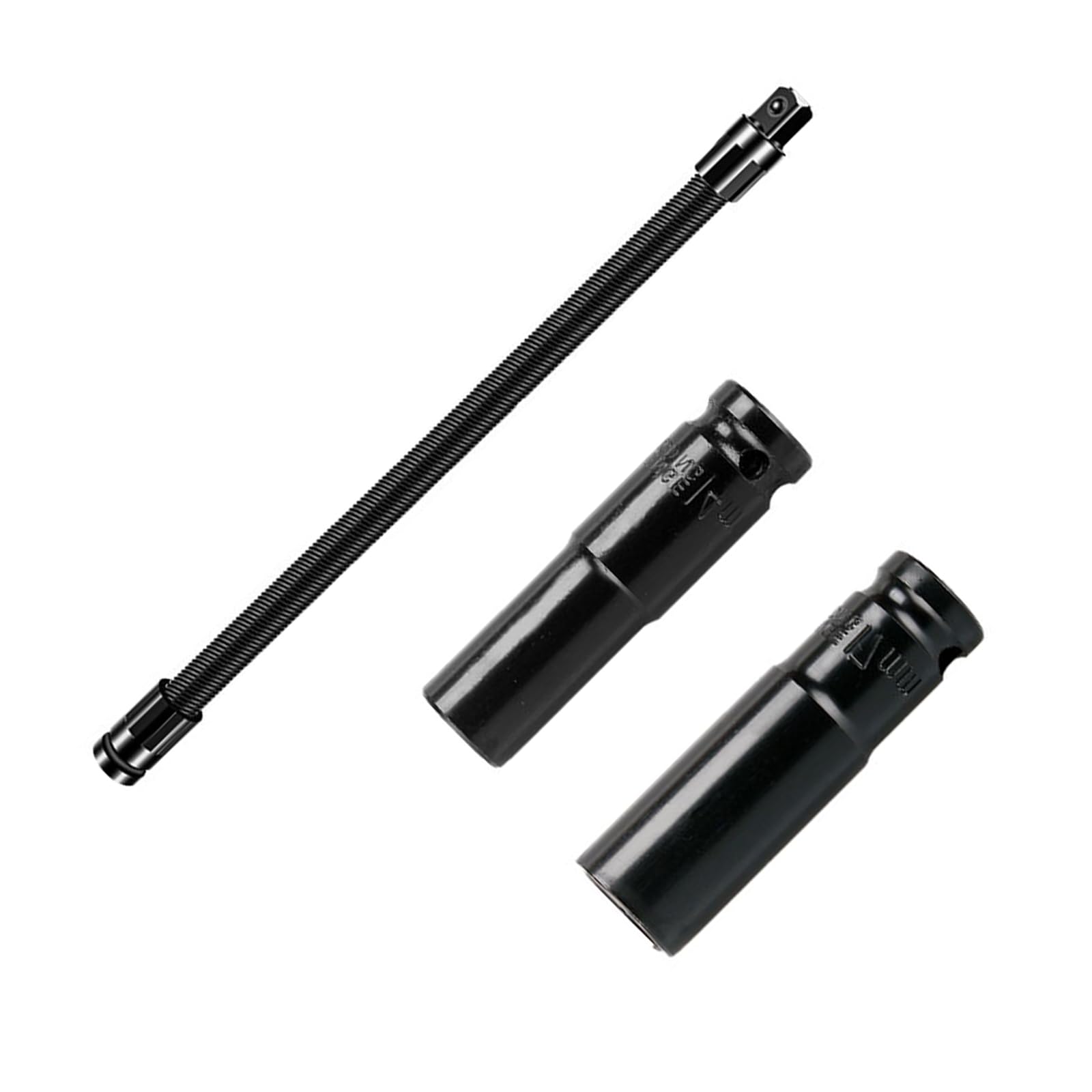 Tsophreniq Long Version Professional Wrench Extension Rod Durability Carbon Steel With 2 Socket Connecting Rod For Automotive Industrial Tasks Tool Extension Set