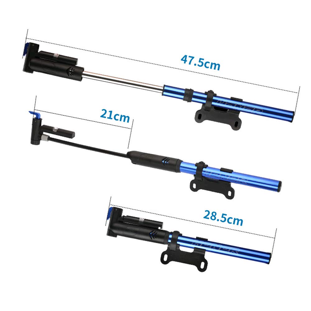 BETO Pompa Da Bicicletta Mini Pompa A Mano Valvola AV/FV Pneumatico Per Bici Ciclismo Gonfiatore Da Equazione Pompa Ad Aria Portatile Per Bici Da Strada MTB Schrader & Presta - Foto 5