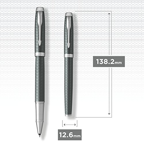 Parker 1931642 IM Premium Penna Roller, Punta Fine...
