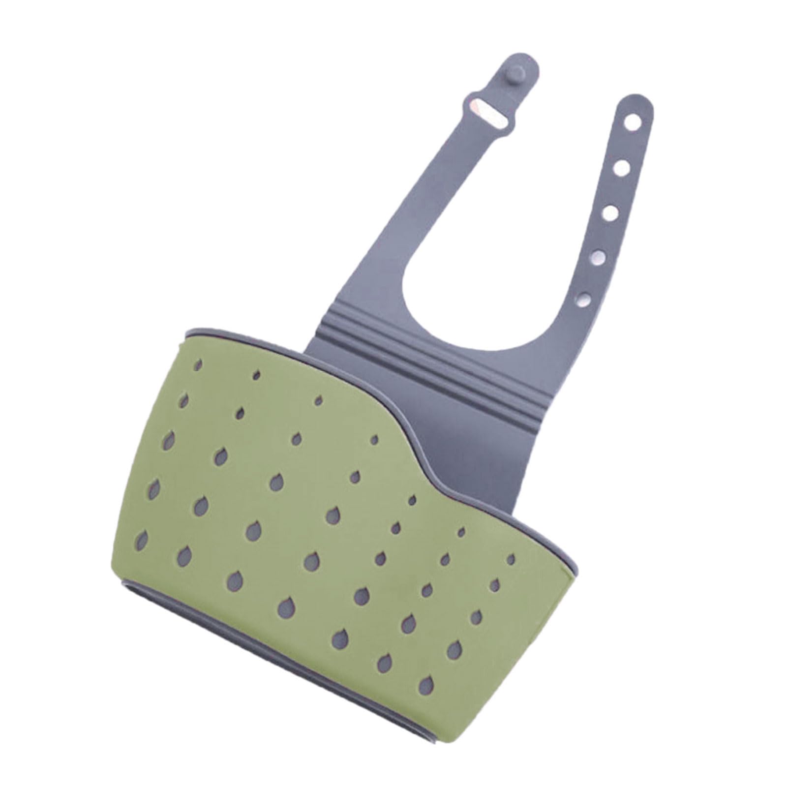 MICFENY Sink Storage Drain Basket Bag Hanging Sponge Holder Adjustable Strap Soap Organiser Kitchen Organization Supplies