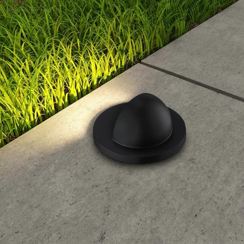 LEONLITE 6W Well Lights Landscape LED In Ground, Outdoor In-Ground Lights, Low Voltage Well Lights for Pathway, Driveway, Aluminum, CRI90, IP67 Waterproof, 12-24V AC/DC, 3000K Warm White, Pack of 6 - Thumbnail 3