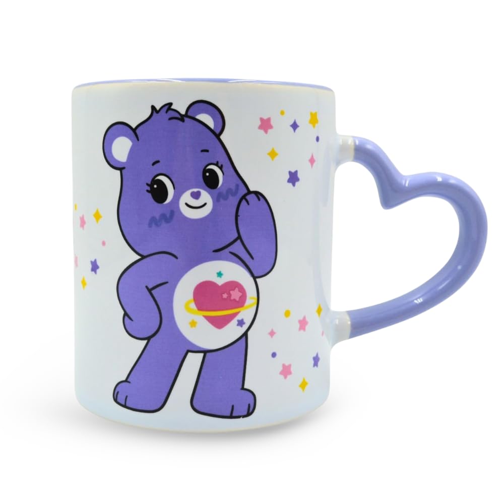 HOX Care Bears Share Bear Ceramic Beverage Mug Coffee Cup, Purple