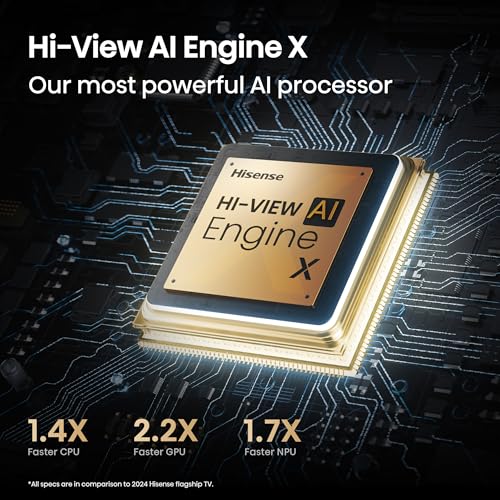 Image of Hisense 116 inch U7 Mini-LED ULED 4K UHD Best Premium Gaming Google Smart TV (116U75QG, 2025 Model) - QLED, Native 165Hz, VRR 288, Up to 4000 Nits, HDR10+, Dolby Vision IQ . Atmos, IMAX Enhanced, 6.2.2 Ch