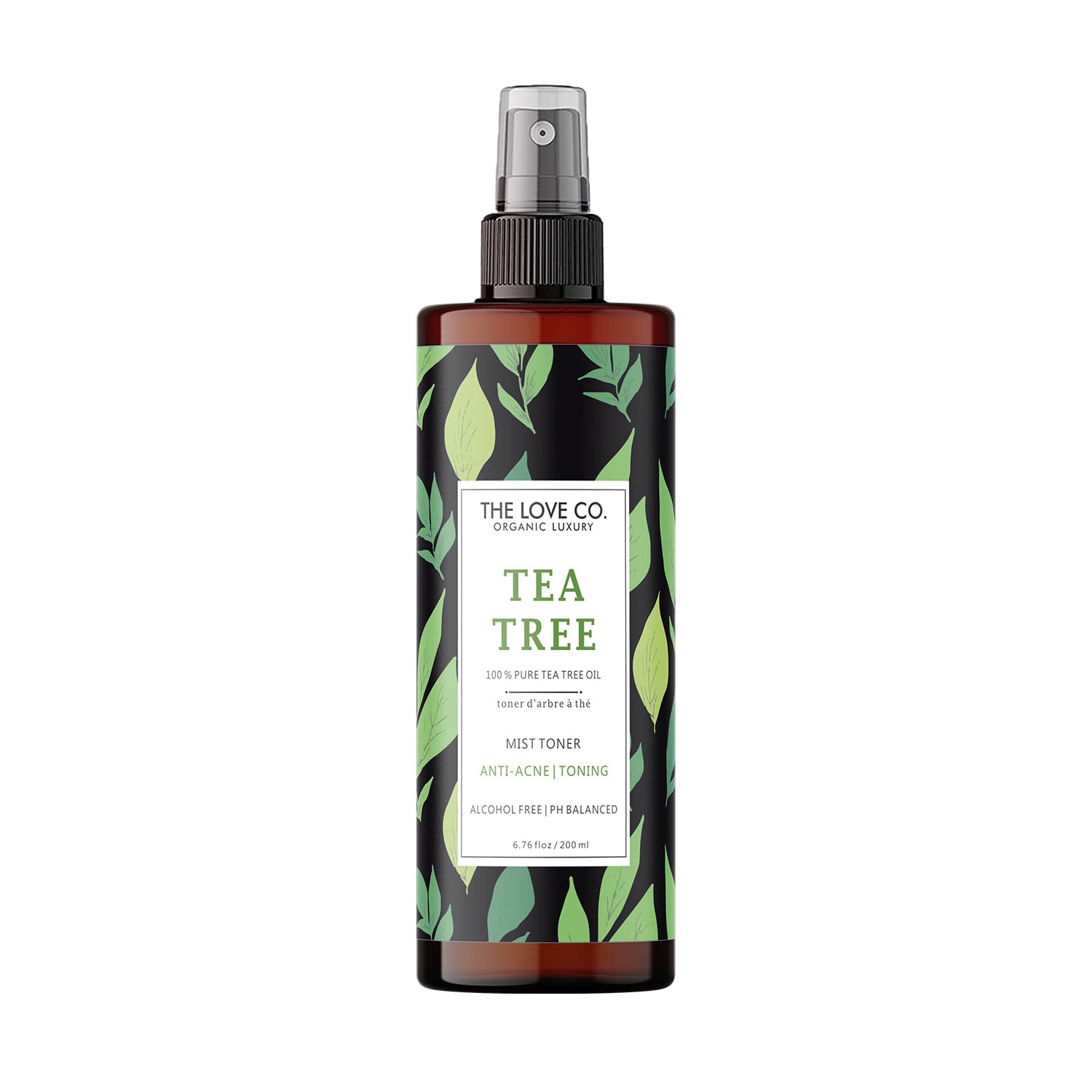 THE LOVE CO.Natural Tea tree Mist Toner |Face toner For Glowing Skin | Natural Hydrating Toner 200ml