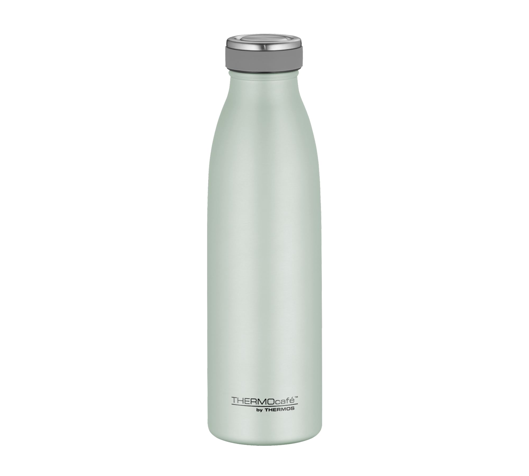 THERMOcafé by THERMOS TC BOTTLE pastell mint grün matt 0,50l, Isolierflasche aus Edelstahl, kohlensäurefest, 12h heiß 24h kalt, Auslaufsicher, für Schule, Unterwegs & Büro