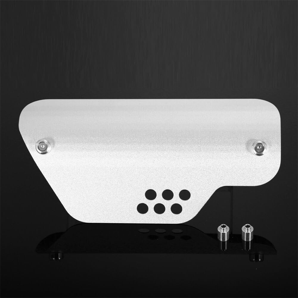 CT125 Exhaust Heat Shield Guard Accessories Compatible with Hunter Cub CT 125 Trail125 2020-2024 Aluminum Silencer Pipe Protection Guards(Silver)