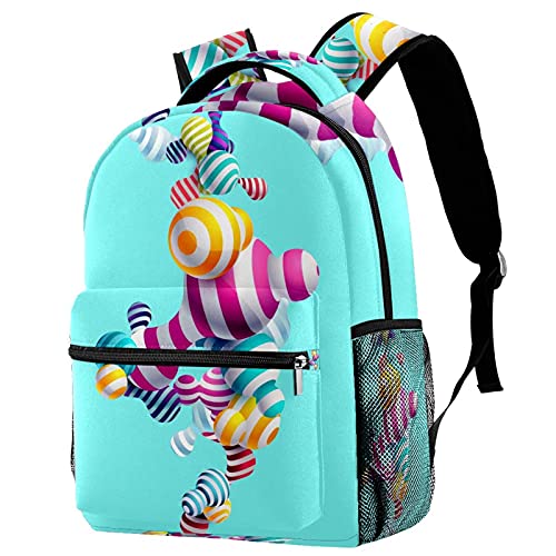 Mochila para ordenador portátil de gran capacidad con mariposas