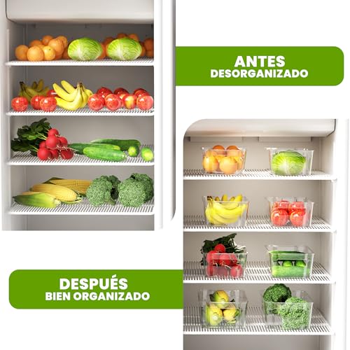 Miniatura 7 de Kichly Organizadores Para La Despensa - Juego De 8 -Compartimentos De Almacenamiento Para La Cocina, Despensa, Armarios, Encimeras Y Refrigerador - Sin Bpa Transparente