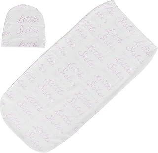 Baby Swaddle Blanket, Sacco nanna per neonato Biancheria da letto Asciugamano Borsa per bambini con fascia per cappello(#2 Sleeping Bag + Hat)