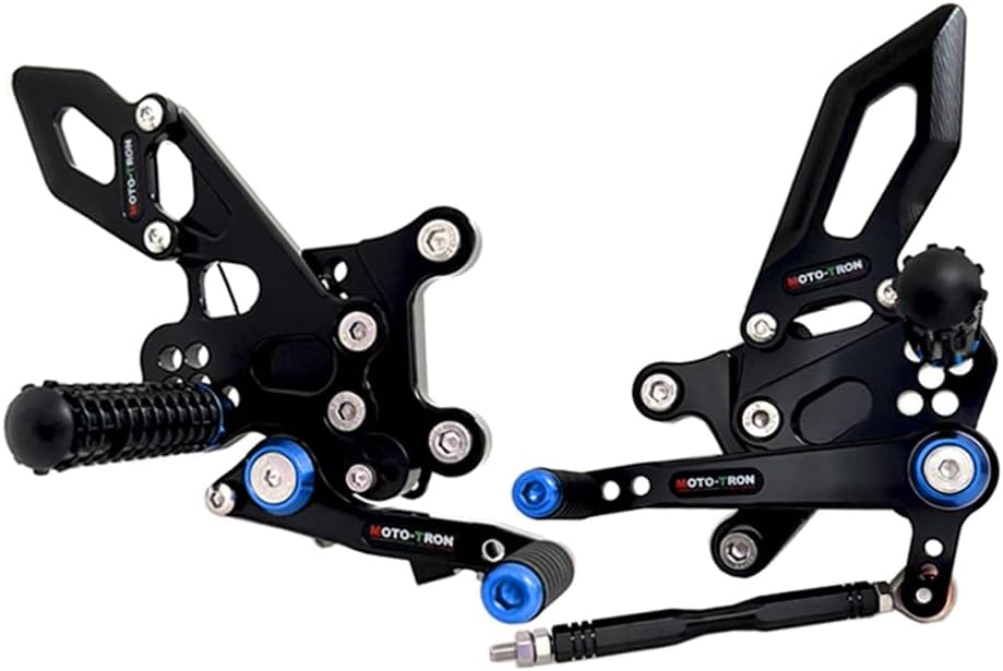 Motorcycle Accessories CNC Aluminum Rearsets Adjustable Foot Pegs Rear Sets Footrests Fit for Aprilia RSV4 2017-2024 (Titanium)