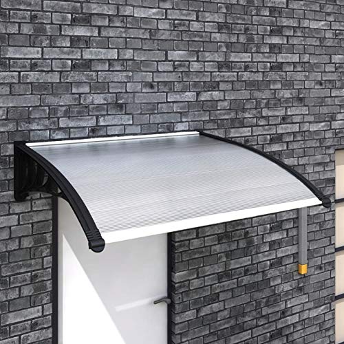 Xichuzi Marquesina para Puerta, Tejadillo De Exterior, Marquesina Puerta Exterior, Toldo para Puerta Exterior, Tejadillo De Protección, PC 120x100 cm