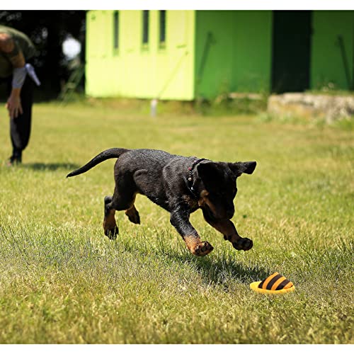 FuninCrea Hund Plüsch Spielzeug, Niedlich Plüsch Hausschuhe Spielzeug Interaktive Hundespielzeug für Mittelgroße Hunde und Welpen Kuscheltier Kauspielzeug für Verringerung der Langeweile (Gelb)
