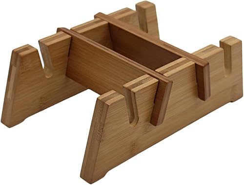 Miniatura 2 de Soporte de piso para dos tablas  Soporte de bambú premium para patineta de piso COR Surf