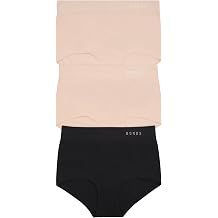 Bonds Women's Seamless Invisi Full Brief Underwear in Cotton-rich Blend for Women, 3-pack