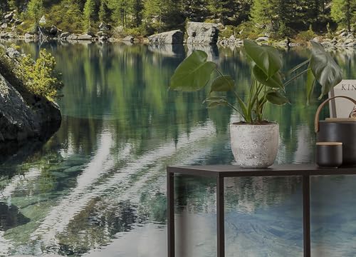 Komar Vlies Fototapete BERGMAGIE | Tapete, XXL, Dekoration, Natur, Landschaft, Schlafzimmer, Wohnzimmer, Büro, Flur | Größe 450 x 280 cm (Breite x Höhe) | SHX9-008