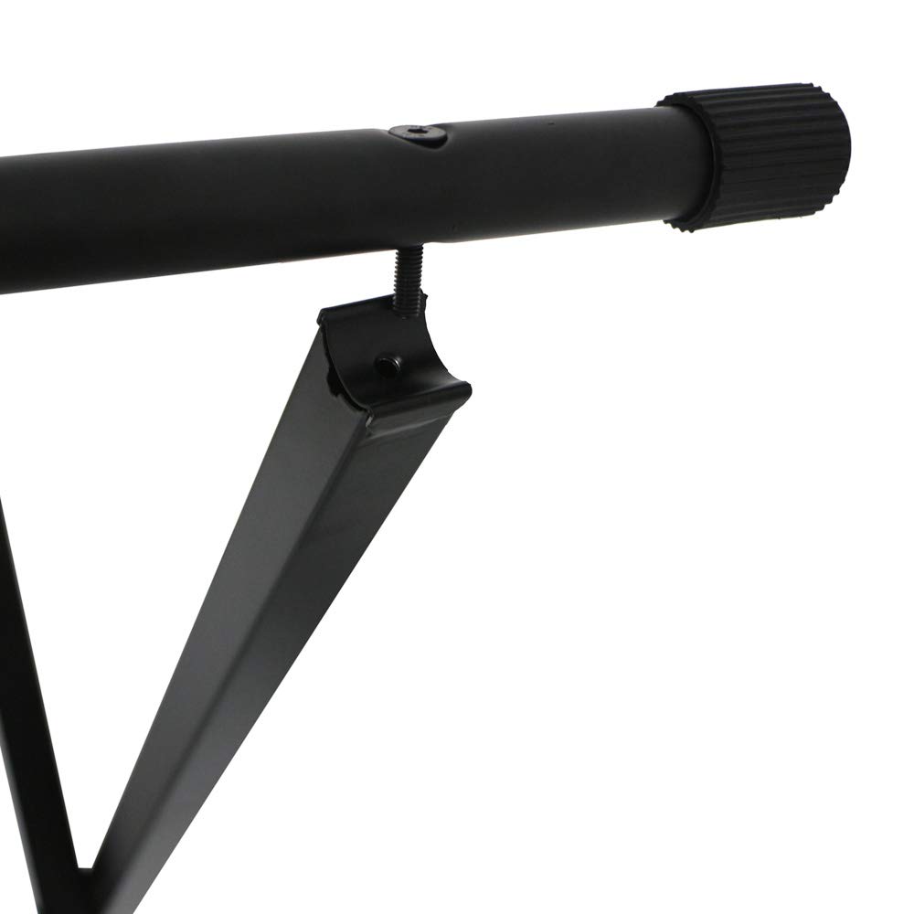 Bonnlo Support pour Clavier Électronique, Double Tube en X en Acier, Réglable en Hauteur (97x96x44 cm), Pliable et Portable, pour Piano Numérique, Synthétiseur, Poids Max 50 kg, Noir