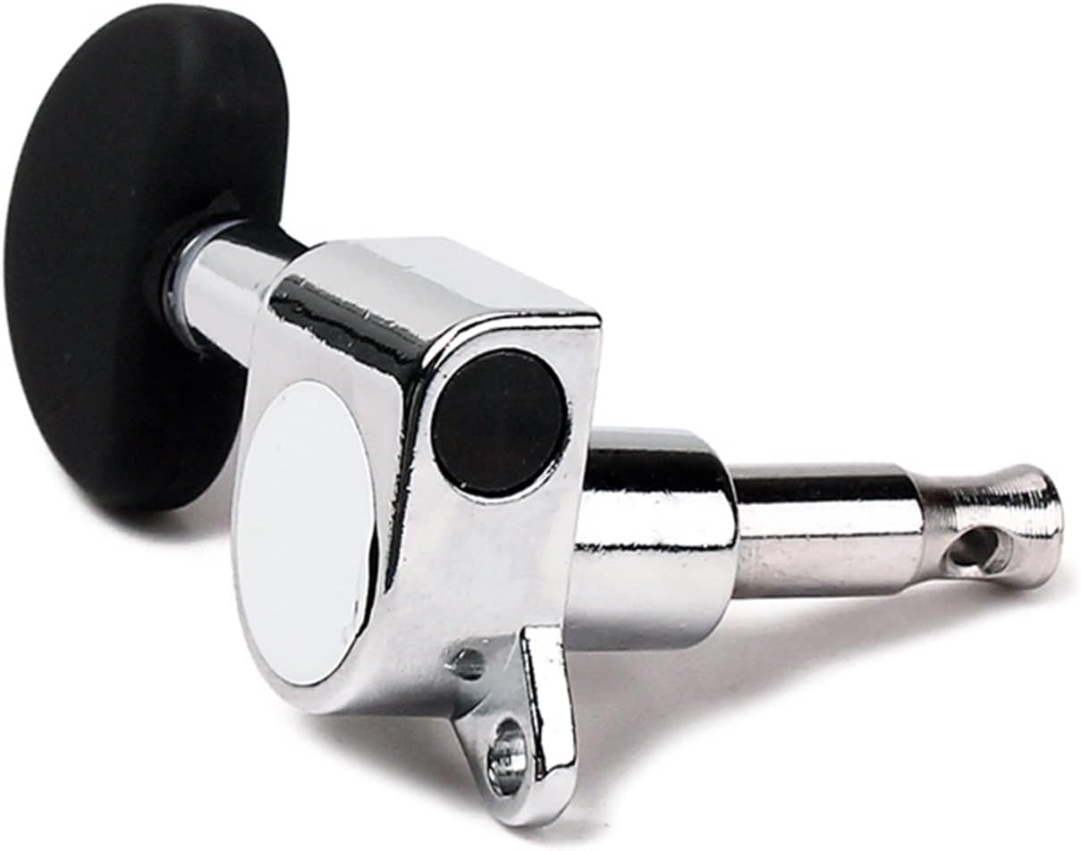 ギターマシンヘッドノブ 6個クローズドギターチューニングペグチューナーマシンヘッドギアセットフォーク/エレクトリックギター交換部品3