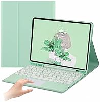Vista 20 de Funda para teclado AnMengXinLing para iPad Air de 13 pulgadas (M3 2025/M2 2024)/iPad Pro de 12.9 pulgadas 6ª/5ª/4ª generación, teclado desmontable