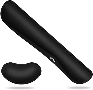 Vankey Keyboard Wrist Rest Pad and Mouse Silica Gel Wrist Rest Support with Memory Foam for Computer and Laptop Price In India