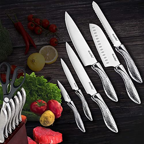 Kitchen Knife Set, dearithe 14 Piece High Carbon Stainless Steel Knife