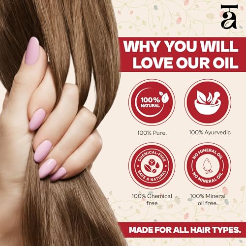 Image of Ornature Herbal Hair Oil for Hair Growth & Hair Fall Control | Ayurvedic Formula for Scalp Nourishment | Enriched with Natural Herbal Ingredients | Promotes Stronger, Healthier & Shinier Hair | Suitable for Men & Women | All Hair Types