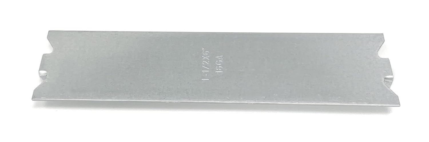Metal Magery - Nail Plates Electrical Stud Guard Protector for Wood Studs 1.5" x 6" Nail Plate Studguards (50)