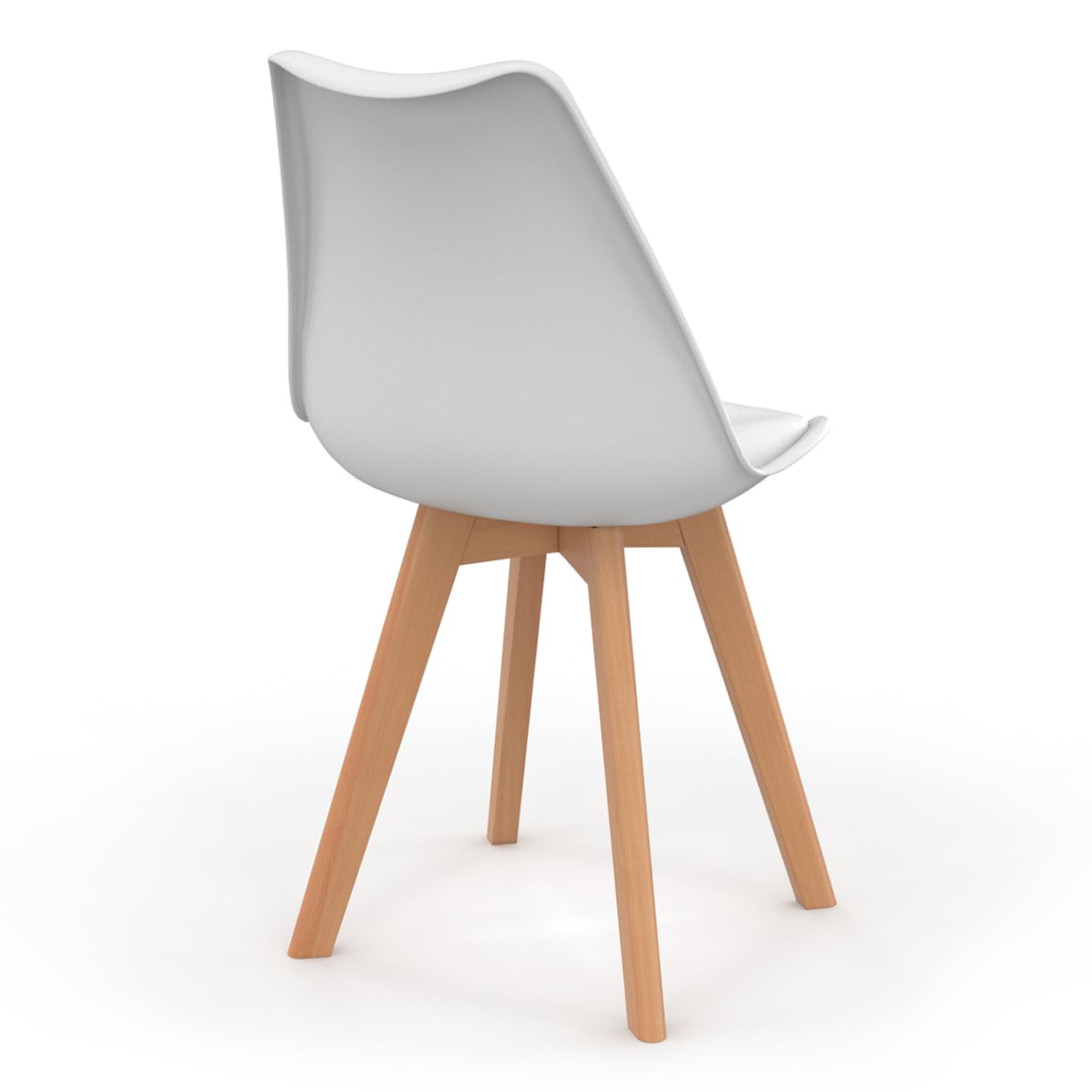 IDMarket - Lot de 6 chaises scandinaves SARA Blanches pour Salle à Manger