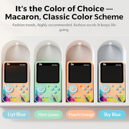 Maizic Smarthome G5 Blue 500 in 1 Retro Game Box Only for 1 Player, 3 Inch Display, Handheld Classical Game PAD Can Play On TV, 500 Games Like Contra, Tank, Bomber Man Gifts for Kids 8 51Qtur Ps5L