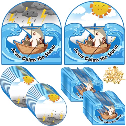 Activité VBS chrétienne avec le kit Jésus calme la tempête pour animation enfants