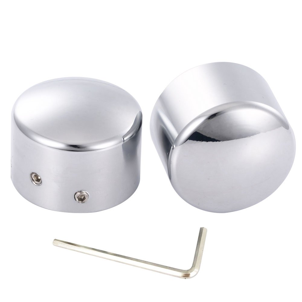 Amazicha Chrome Front Axle Nut Cover 